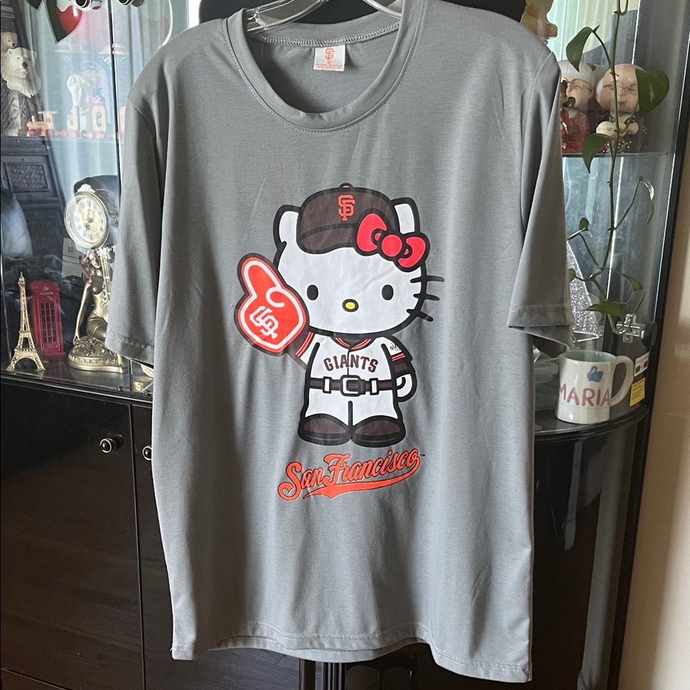 Hello Kitty San Francisco Giants Gray Kids T-Shirt